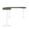 Bestar Bestar Viva 72W L-Shaped Standing Desk in walnut grey & white 19420-35 - alternate 5